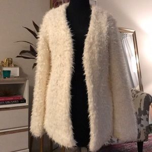 White Fuzzy Coat